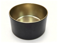 Porte-bougie cylindrique moderne en métal, bicolore violet-or, pour décoration de table de mariage ou de maison