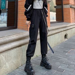 <span class=keywords><strong>Pantaloni</strong></span> <span class=keywords><strong>Cargo</strong></span> Streetwear <span class=keywords><strong>pantaloni</strong></span> Casual da donna <span class=keywords><strong>pantaloni</strong></span> larghi neri a vita alta <span class=keywords><strong>pantaloni</strong></span> <span class=keywords><strong>femminili</strong></span> stile coreano <span class=keywords><strong>pantaloni</strong></span> da donna Dropshipping - Product Image 3