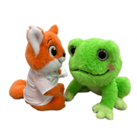 Vente directe d'usine, peluche personnalisée brodée de 20 cm, jouet en peluche kawaii, poupées en peluche, animaux en peluche pour cadeau de Noël