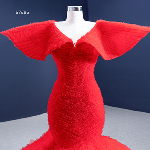 Jancember RSM67286, Nuevo Diseño, Vestido de Noche Elegante para Mujer, Estilo Sirena, Rojo, a la Moda, Sexy - Product Image 5