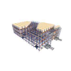 Sistema de estanterías de almacén con radiocontrol para carga pesada, para almacenamiento automatizado de palets y operaciones de manipulación de materiales - Product Image 1