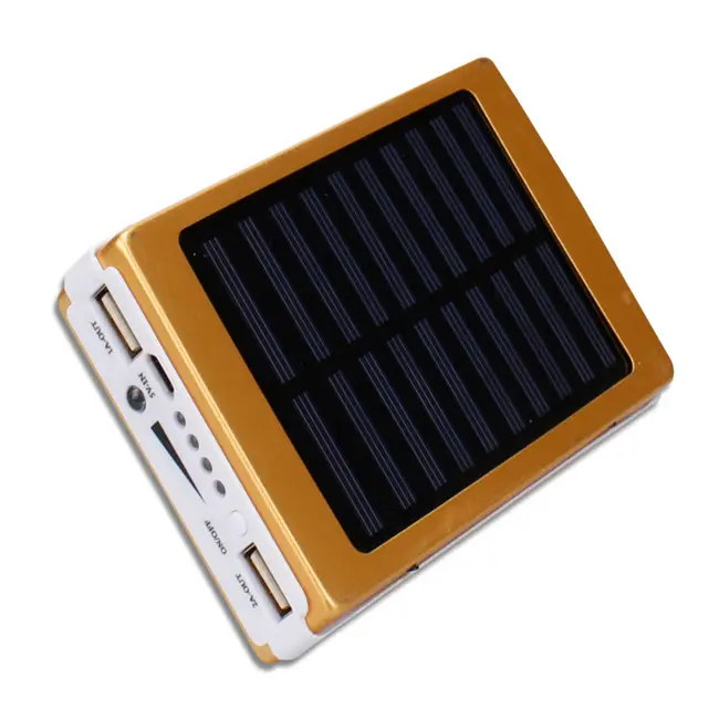 High Capacity Solar Power Bank Customized Mobile Phone Charger With 20 LED Flashlight Power Bank