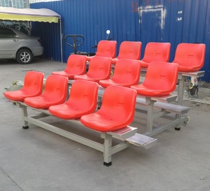 Factory 3 Row Aluminum Bleacher Grandstand <b>Plastic</b> Chair <b>Bench</b> Seat Bleacher - Product Image 5