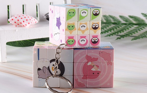 Bán Buôn 3.5Cm Khuyến Mại Tùy Chỉnh Câu Đố Cube Móc Chìa Khóa 3*3Cm Keychain Đồ Chơi Cá Nhân Ảnh Mini Ma Thuật Câu Đố Cube - Product Image 6