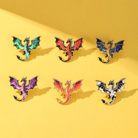 Épingles en émail personnalisées XR, broches dragon, badges métalliques, plaqué or, collection fantaisie, vente en gros, cadeaux en vrac, épingles en émail