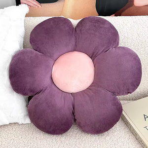 Cute Flower Shaped Pillow Soft Plush Decorative Cushion for Hugging Sitting Leaning Sofa Bed Chair Nursery Room Decor - Product Image 6