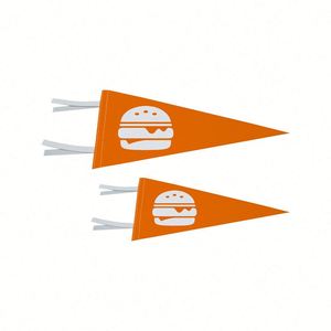 ธงสามเหลี่ยมผ้าสักหลาดแบบใหม่ ออกแบบเองได้ ขายส่ง ธงแขวนประดับ - Product Image 3