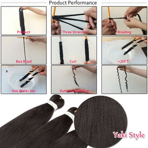 Extensiones de cabello trenzado preestirado largo preestirado Extensiones de cabello sintético preestirado de 26 pulgadas para trenzas - Product Image 4