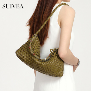 Novedades 2026: Bolsos Tote Tejidos a Mano para Mujer, Bolsos Casuales Minimalistas con Cuentas Estilo Francés, Bolsos Cruzados Casuales de Lujo - Product Image 2