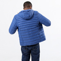 Penjualan Langsung Pabrik Jaket Pria Ukuran Besar Model Hoodie Berlapis Tebal dengan Ritsleting, Bahan Worsted, Hangat, Bernapas, Kasual untuk Musim Gugur dan Dingin