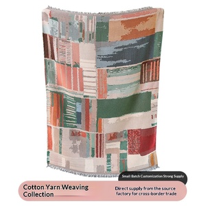 <span class=keywords><strong>Tapisserie</strong></span> décorative tissée pour le commerce transfrontalier, tissu jacquard brocart, fil acrylique résistant à l'abrasion, pour housse de canapé et décoration murale - Product Image 3