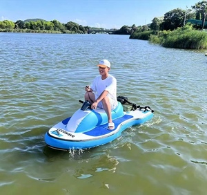 Bote Inflable de Aluminio y PVC Personalizable para Recreación Acuática, con Motor de 700W, Certificado CE, 230cm de Longitud, Propulsión Portátil - Product Image 3
