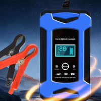 Chargeur de batterie pour moto électrique 12V 6A, chargeur de batterie au plomb-acide à réparation par impulsions