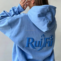Pabrik Hoodie Sablon Puff Grosir Logo Kustom Fleece Poliester Katun Tebal Ukuran Besar Pria Wanita Unisex Hoodie