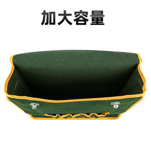 Sac à outils en toile pour électricien international, sac à bandoulière multifonction épaissi avec fermeture à boucle pour la plomberie et la quincaillerie - Product Image 3