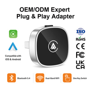 Adaptateur CarPlay sans fil multi-appareils Kyere, mini-dongle USB 2.4G 5GHz WiFi6 BT5.4, réinitialisation en un clic pour kit voiture <span class=keywords><strong>iPhone</strong></span> 1 - Product Image 1