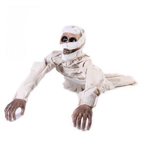 Décorations d'Halloween en plastique : Mummies, Fantômes rampants et Zombies à commande vocale, alimentés par piles, pour maisons hantées et festivals - Product Image 1