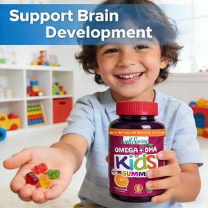 Gomitas de Omega 3, 6 y 9 con DHA para Niños, Vegetarianas, Sin Gluten, Sabor Cítrico, Sesenta Unidades, OEM ODM para el Bienestar Diario Infantil - Product Image 4