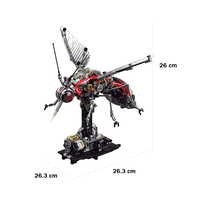 MJI 13104 747+ pièces Ensemble de blocs de construction mécaniques MOC, figurines d'action moustiques, jouet éducatif pour enfants, cadeau