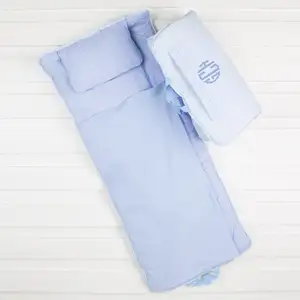Monogramm Seersucker-Decken-Set-Matten Großhandel Nachtmatte für Tagespflege weiche Nachtmatte für Kleinkinder