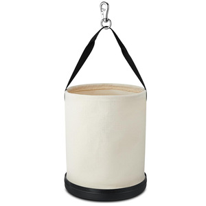 Seau robuste <span class=keywords><strong>pour</strong></span> outils et accessoires, seau en toile utilitaire avec poignée, ouverture large, seau à outils à parois droites - Product Image 1