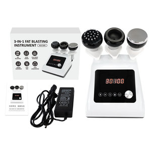 Electric Massage Gun 40K Ultrasonic 22 Brush Heads 3 Attachments Rechargeable USB Heating Therapy Device - Product Image 2