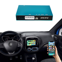 Interface multimédia sans fil Apple MMI Carplay pour Renault Captur 2014 - 2019, navigation avec caméra de recul, boîte Android Auto