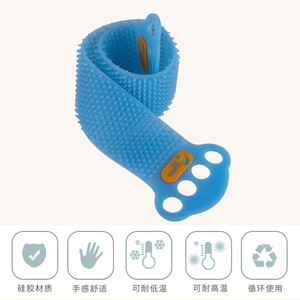 Silicone Back Brush Oval Wear Resistant Massage Bath Tool For Body Cleaning - Product Image 4