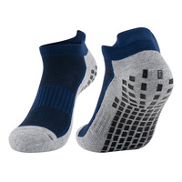 Calcetines tobilleros deportivos multicolores duraderos bien recibidos Con base antideslizante gris calcetines náuticos de algodón deportivos cómodos personalizados al por mayor