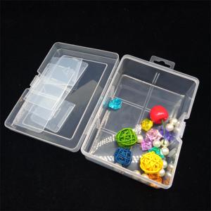 Hộp ngăn nhựa 6 khe trong suốt với các kẹp có thể tháo rời để lưu trữ các bộ phận nhỏ - Product Image 5