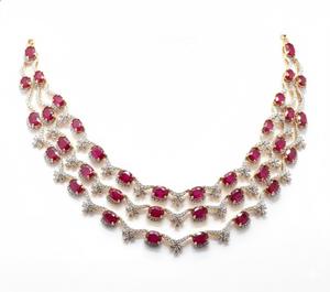 Ensemble de collier Royal en diamant exclusif, bijoux raffinés intemporels avec des diamants brillants pour femmes, événements du soir et fêtes - Product Image 3