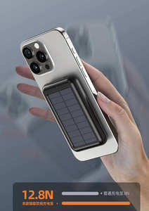 Banco de Energía Solar de 10000mAh, Cargador Inalámbrico Magnético a Prueba de Agua con Cable Integrado para Carga Rápida en Exteriores, Pedido al por Mayor - Product Image 4