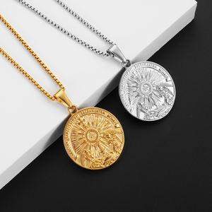 हाइप धार्मिक जेसस क्रॉस हार 18k pvd सोने की प्लेटेड स्टेनलेस स्टील क्रिस्टियन क्रूसेफिक्स पेलेंट पुरुषों के गहने के लिए पेलेंट हार - Product Image 4