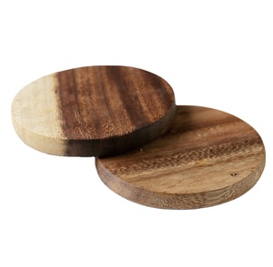 Promotion Products Square Round Acacia Wood Coasters Wooden Cup Coaster for Drink