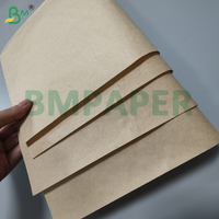 Rouleau de papier brun ultra-mince anti-rayures 36gsm 40gsm pour entrelacement de verre PV 2290mm