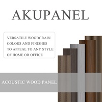 Shengtai Akupanel 3D bois et MDF latte panneau de vague décoratif Flexible bouclé pliable incurvé lamelle panneau mural acoustique