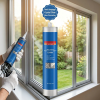 Sellador de Silicona Elastomérico Monocomponente Estructural Neutro SANVO, Adhesivo Anti-Infiltraciones para Uso en Construcción, Ventanas, Puertas y Vidrio