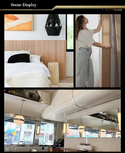 <span class=keywords><strong>Pannelli</strong></span> in Legno Flessibili Moderni a Mezza Luna, <span class=keywords><strong>Pannelli</strong></span> Scanalati in <span class=keywords><strong>MDF</strong></span> Impiallacciato Noce, <span class=keywords><strong>Pannelli</strong></span> Acustici Curvi - Product Image 5