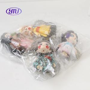 Figuras de Anime de 10 cm, 6 Piezas/Juego, Muñecos de PVC, Modelo Q, Regalo para Niños, Kamado Tanjirou, Agatsuma <span class=keywords><strong>Zenitsu</strong></span>, <span class=keywords><strong>Nezuko</strong></span> Kamado - Product Image 6