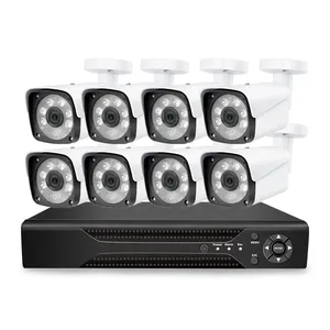 Hot selling 2MP 1080P 8CH Tuya Smart Life Wifi NVR Kit with 8 Cameras CCTV Security System Waterproof IP Camera Kit