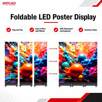 Pantalla LED Gigante de Doble Cara para Exteriores, Vertical, Portátil, sin Marco, 4G, Wi-Fi, Control por USB, 640x1920mm