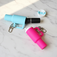 Gantungan Kunci Tumbler Mini Tempat Lip Balm untuk Wanita, Aksesoris Tas