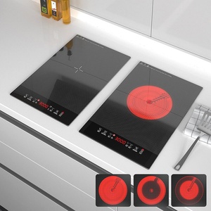 Estufa de Inducción Portátil a Prueba de Agua de 6 Quemadores, Panel de Vidrio Templado, Control Táctil, Carcasa de Plástico para Uso en Encimera, Hotpot - Product Image 3