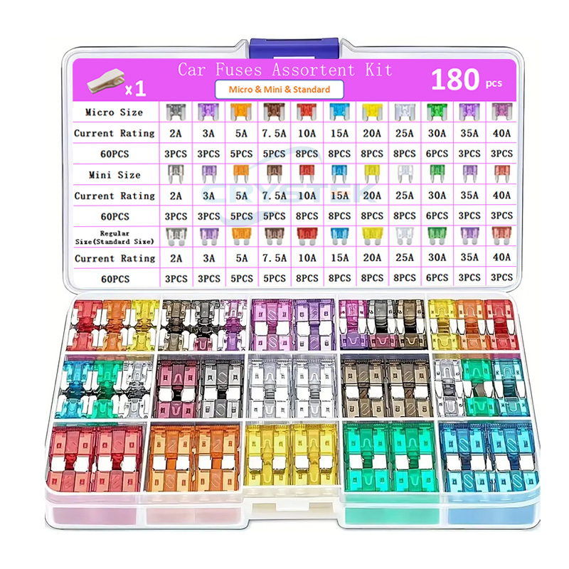 180 pièces Micro, Mini et Standard