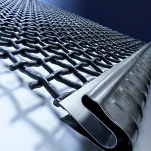 Mangan Crimped <span class=keywords><strong>Crusher</strong></span> Rung Dây Màn Hình Lưới Cho Đá Mỏ Đá - Product Image 2