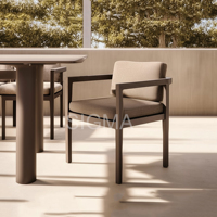 Mesa de Comedor Contemporánea de Madera de Teca Sólida, Rectangular, para Interiores y Exteriores, Muebles Modernos para el Hogar y Restaurantes, Hechos a Mano, Duraderos, Tamaño Personalizado