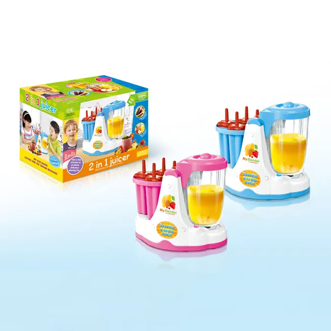 New arrived kids pretend play kitchen toy 2 in 1 ice cream maker juicer toy HC469157
