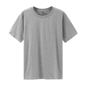 เสื้อยืดผู้ชายผ้าคอตตอนหนาสีขาวเรียบง่ายราคาถูกสำหรับขายส่ง ออกแบบได้ตามต้องการ - Product Image 3