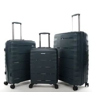 Süper hafif PP malzeme bavul 20.25.29 inç carry-on + bagaj