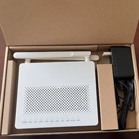 JUQU Bekas HG8546M ONU/ONT OLT 4 Port 1GE+3FE Fiber Optik 12V 2.4G WiFi Firmware Inggris Modem Epon/GPON/X-PON